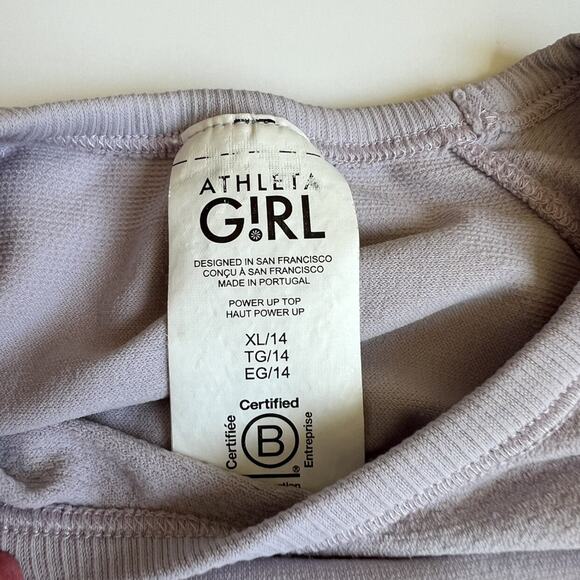 Athleta Girl Lavender Power Up Seamless Top XL 14 - Picture 5 of 7